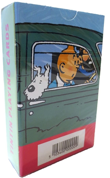 Tim und Struppi Spielkarten Set (48er Blatt) Motiv "Cars" von Moulinsart